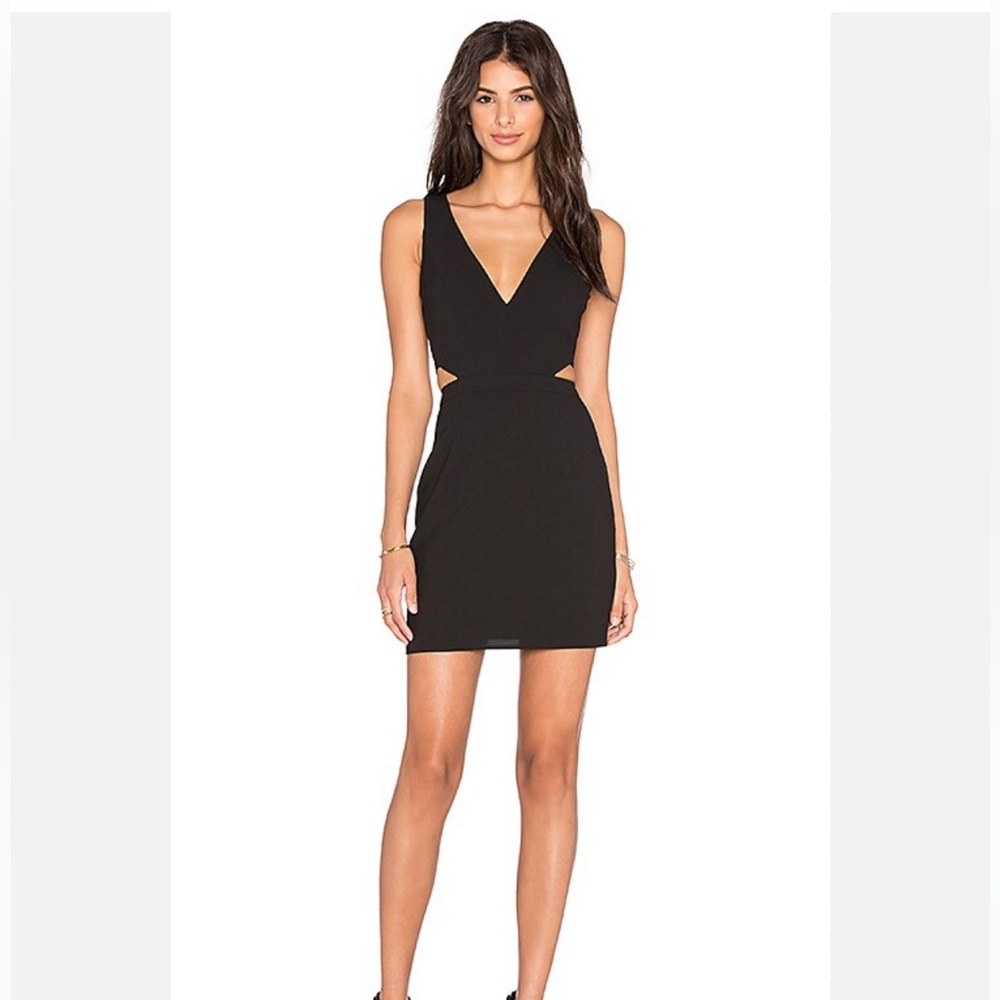 Revolve NBD x Naven Twins Sweet Lust Black Bodycon Cutout Mini Dress